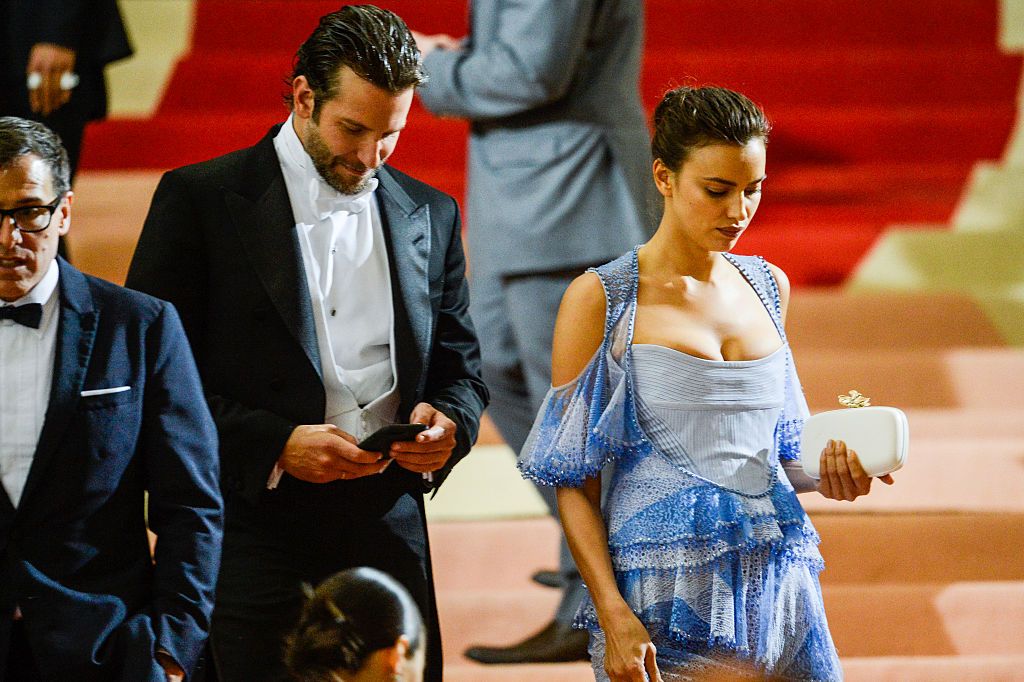 Irina Shayk and Bradley Cooper Hit the BAFTAs in Matching Suits
