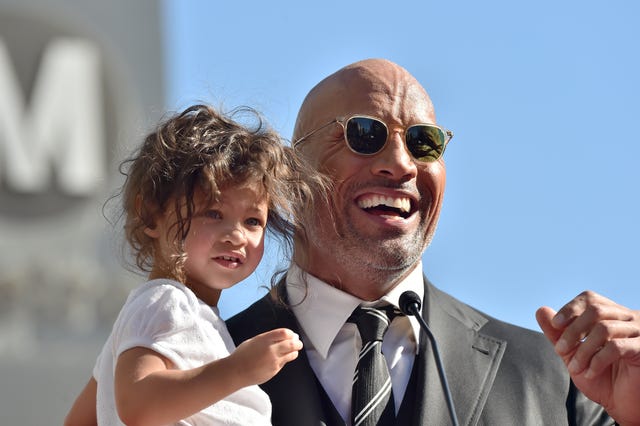 Dwayne Johnson and daughter Jasmine