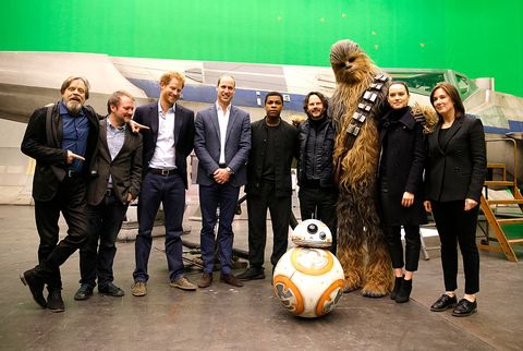 The Duke Of Cambridge And Prince Harry Visit The 'Star Wars' Film Set