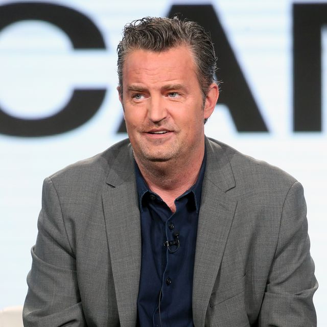 matthew perry talking while looking off camera