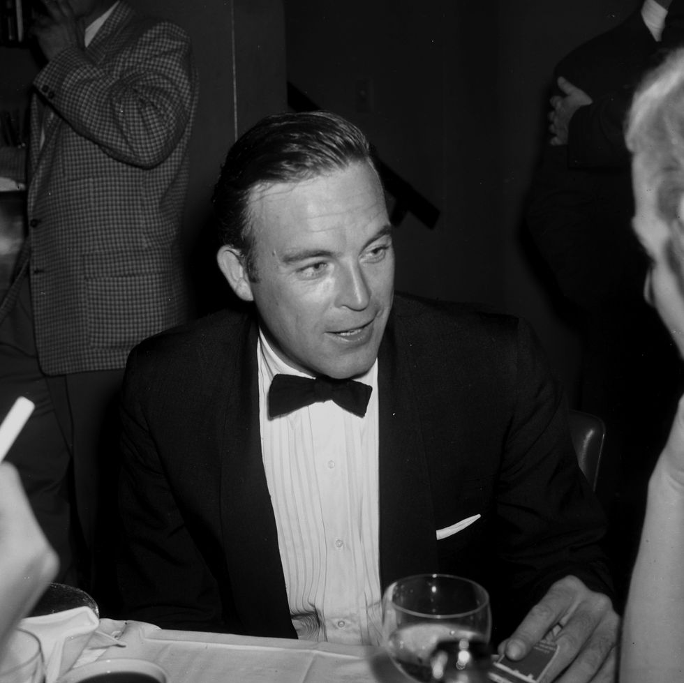 los angeles, calfornia march 27, 1957: actor scott brady attends the academy awards show in los angeles, california. (photo by earl leaf/michael ochs archives/getty images)