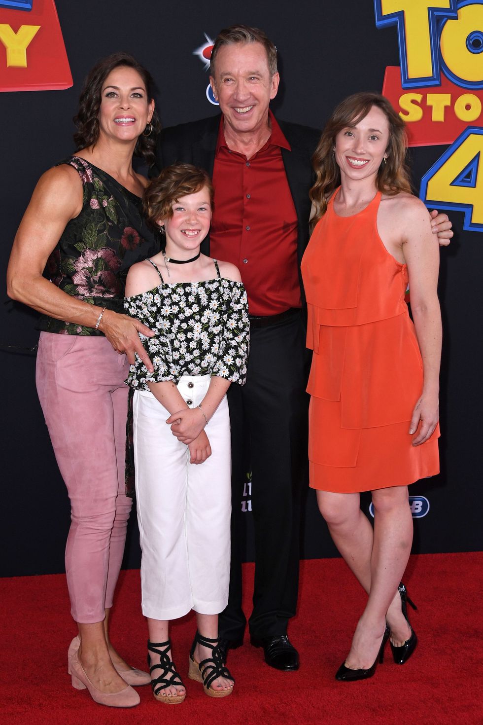 Tim Allen and His Wife Jane and Kids