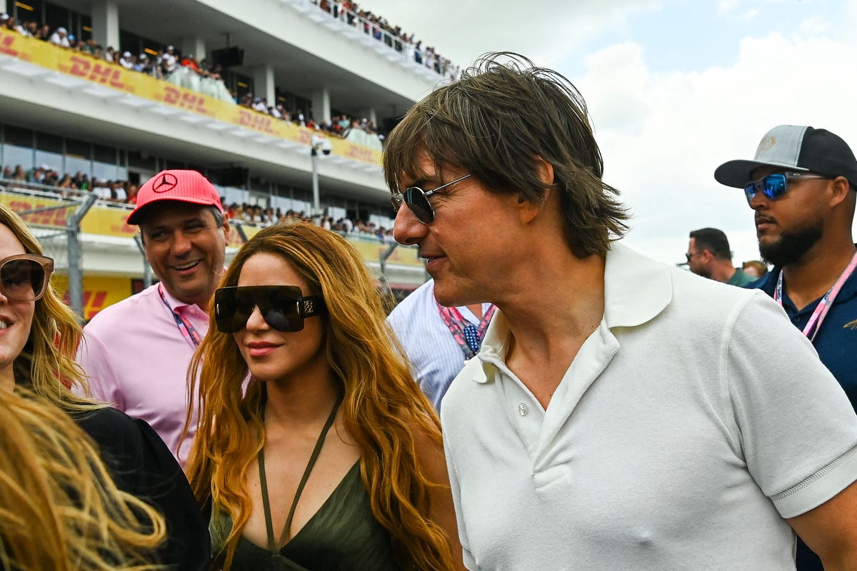 Shakira and Tom Cruise Seen Together at Miami Formula One Grand Prix