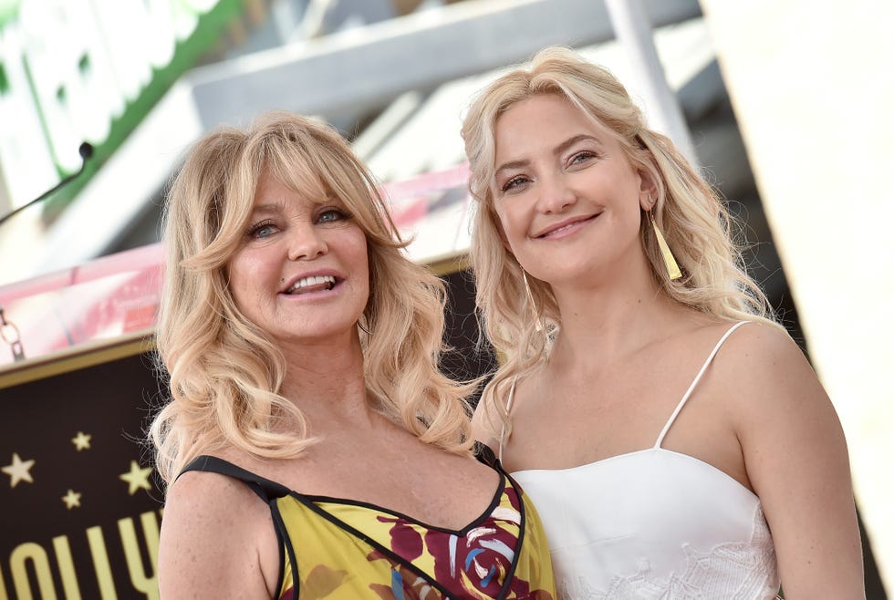 goldie hawn and kurt russell honored with double star ceremony on the hollywood walk of fame