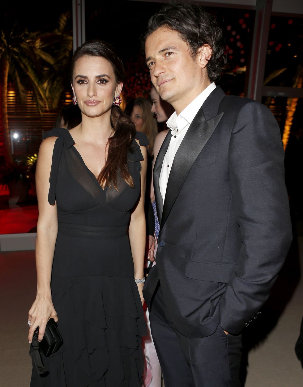 Penélope Cruz y Orlando Bloom en la fiesta de los Oscar de Vanity Fair 2014