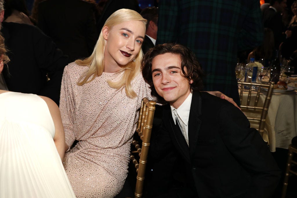 Timothée Chalamet and Saoirse Ronan Friendship Timeline