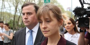 actress allison mack arrives at court over sex trafficking charges