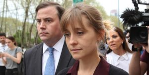 actress allison mack arrives at court over sex trafficking charges