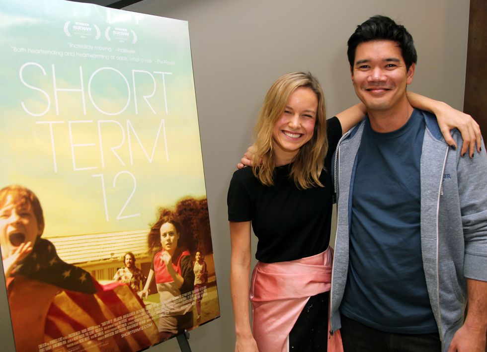 Brie Larson and Destin Daniel Cretton attend a screening of "Short Term 12" in 2013