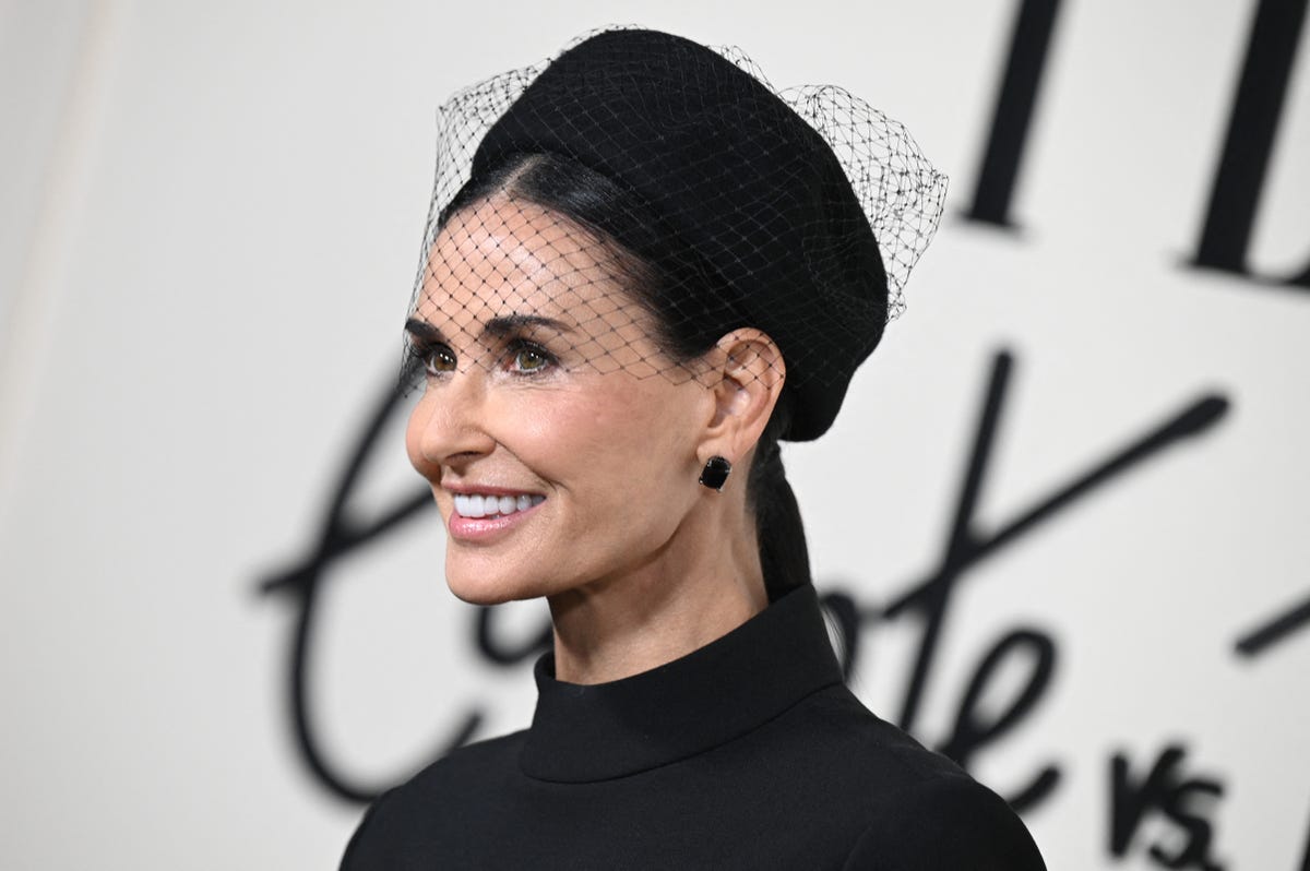 Demi Moore’s dramatic look is a nostalgic nod to a bygone fashion era