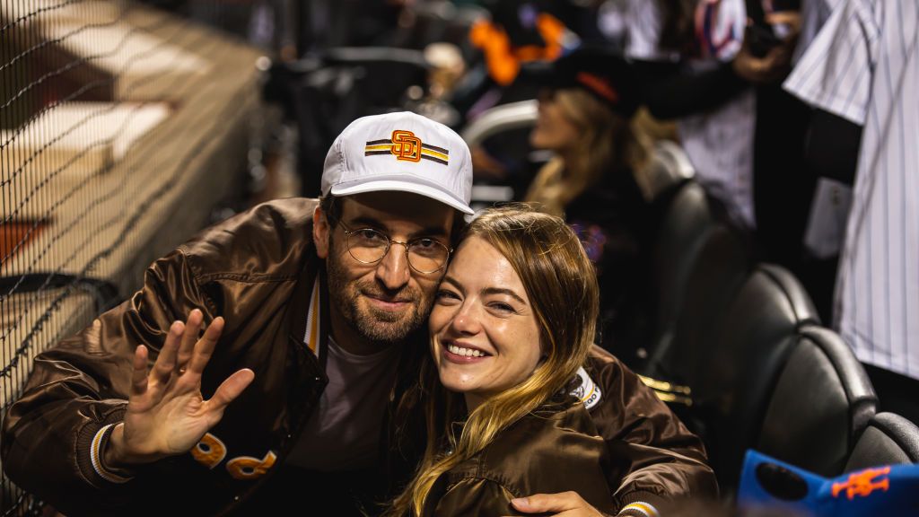 Emma Stone, Dave McCary Enjoy Rare Date Night at Padres Game: Pics