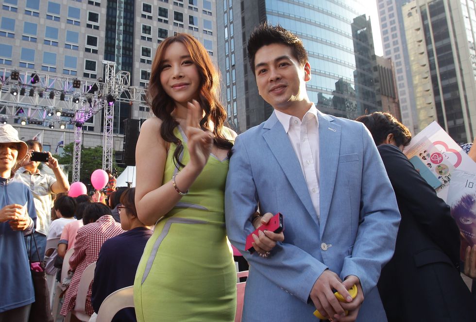director kim jho kwangsoo and film producer kim seung hwan's same sex wedding in seoul