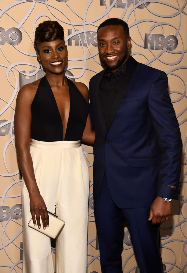 Issa Rae and Louis Diame at the 2022 Critics' Choice Awards