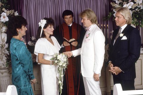 joan collins marries peter holm in las vegas nevada in november 1985