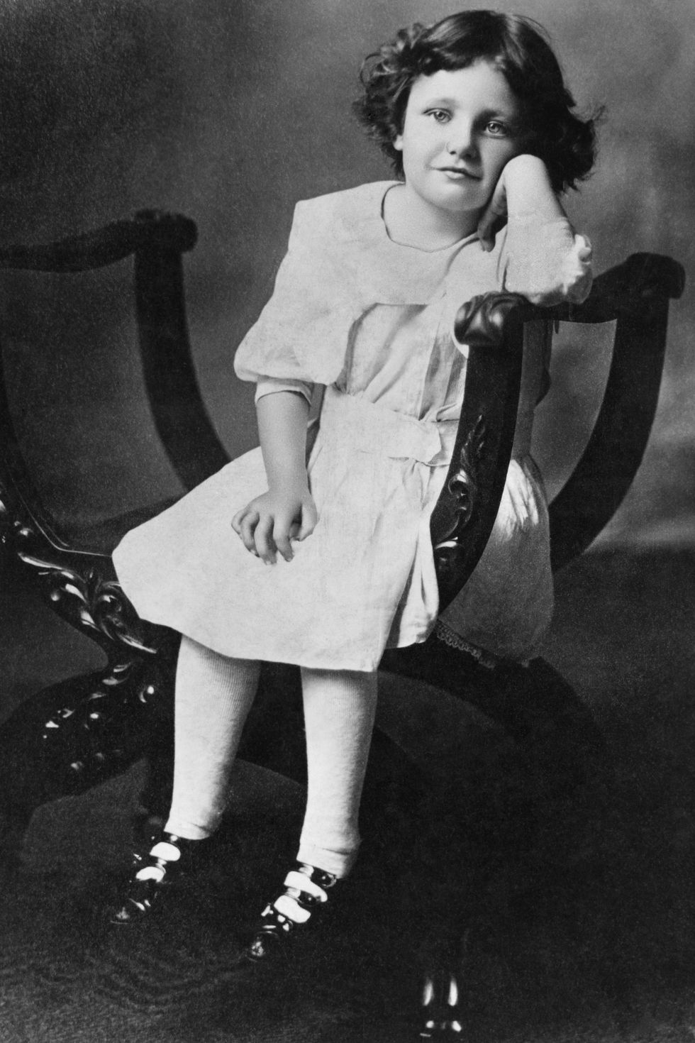 Actress Joan Crawford at the Age of Six