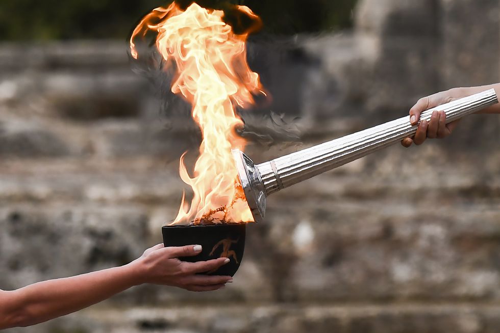topshot greece oly2018 skorea olympic flame