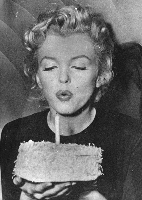 Actress Marylin Monroe On Her 30Tiest Birthday. Photograph. 1956.