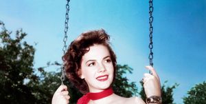 Natalie Wood On A Swing