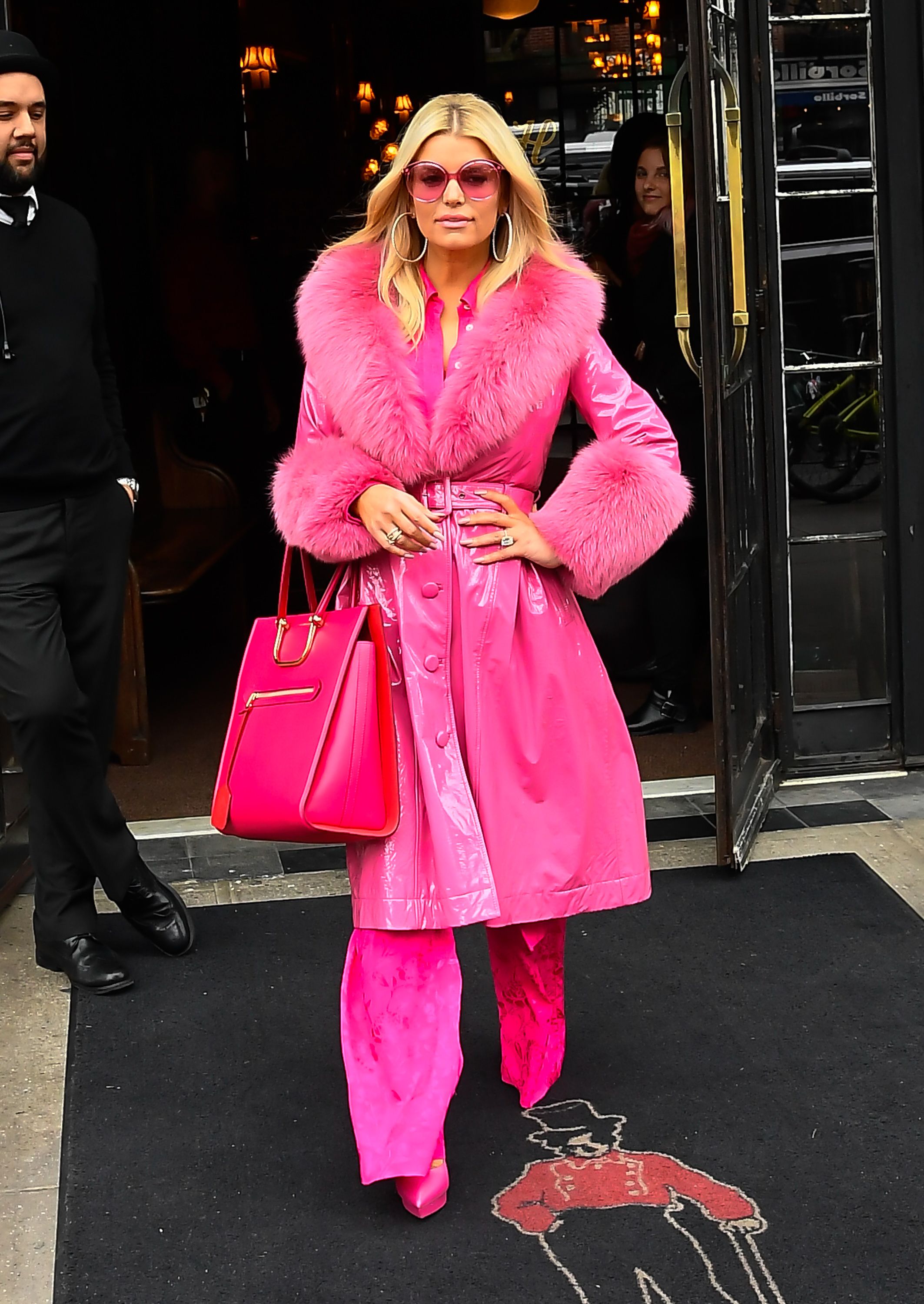 Jessica Simpson Channels Elle Woods in New York