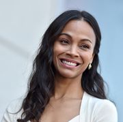 zoe saldana honored with a star on the hollywood walk of fame