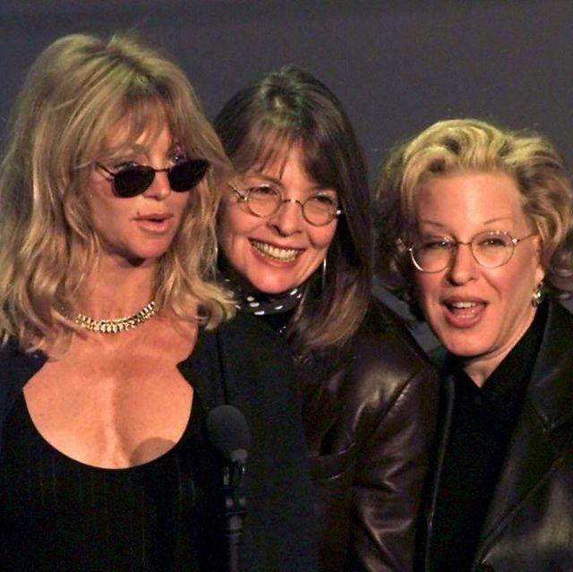 Actresses Goldie Hawn (L), Diane Keaton (C) and Be