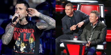 adam levine drops fbomb while calling out blake shelton during a concert