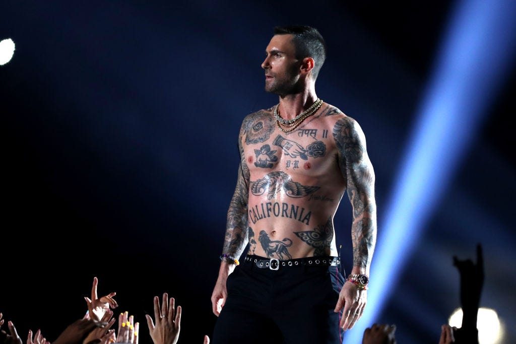 adam levine full body