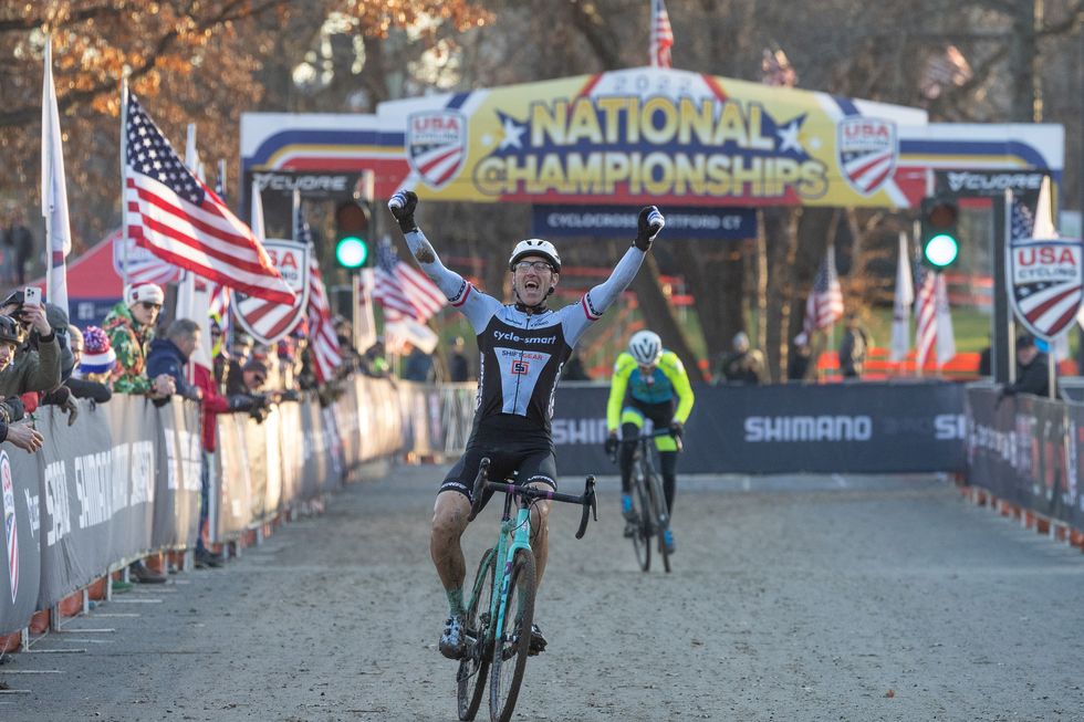 adam myerson at cyclocross nationals masters race on friday december 9 2022