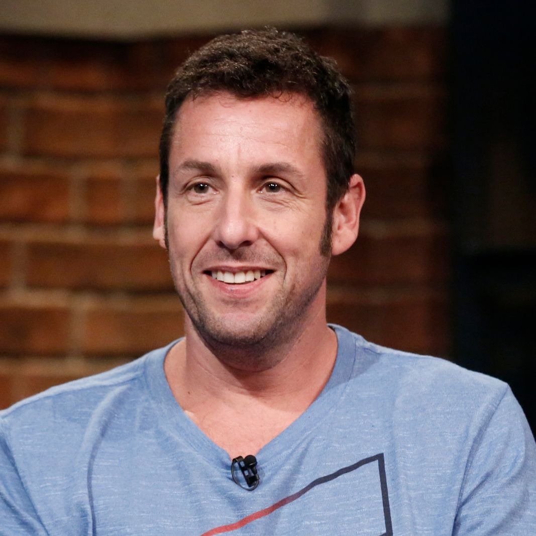 Late Night with Seth Meyers - Season 2 LATE NIGHT WITH SETH MEYERS -- Episode 233 -- Pictured: Comedian Adam Sandler during an interview on July 20, 2015 -- (Photo by: Peter Kramer/NBCU Photo Bank/NBCUniversal via Getty Images via Getty Images)