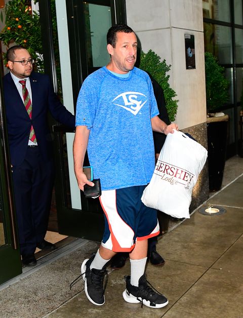 sandler outside a hotel in new york on june 25, 2019