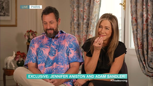jennifer aniston, adam sandler, this morning