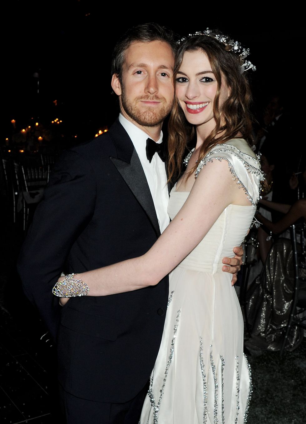 adam shulman and anne hathaway at the ﻿white fairy tale love ball﻿ in paris in 2011