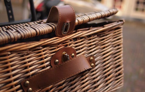 A bike basket. 