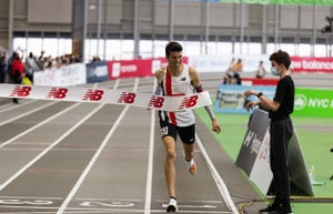 el atleta español adel mechaal, récord de europa de 3000m en la reunión de staten island de new balance