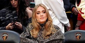 adele bij de nba all star game in cleveland in februari 2022