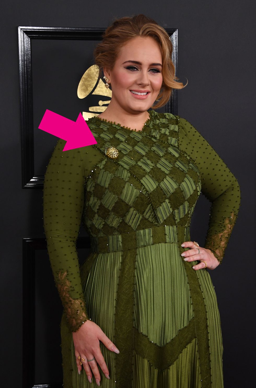 Adele Grammys Red Carpet 2017 - Adele Beyoncé Lemonade Pin