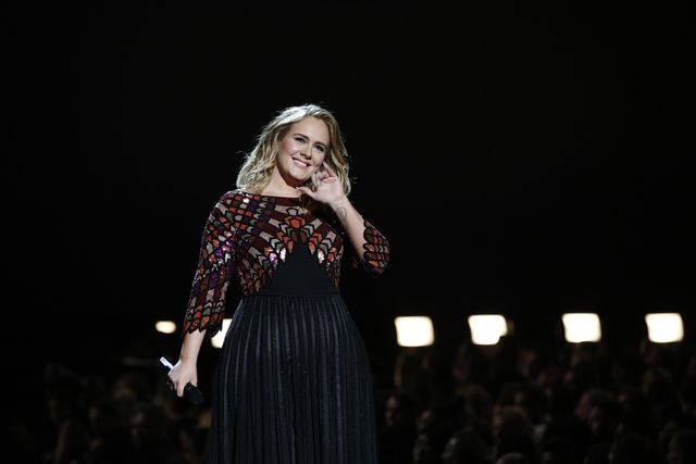 Adele op het podium