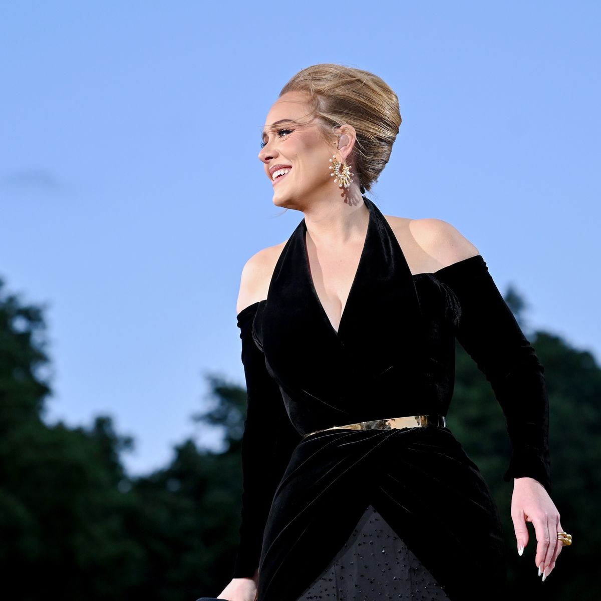 Adele Wore Schiaparelli Haute Couture & Louis Vuitton Performing At BST  Hyde Park