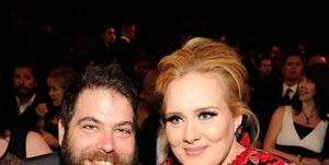 Simon Konecki en Adele tijdens de Grammy Awards