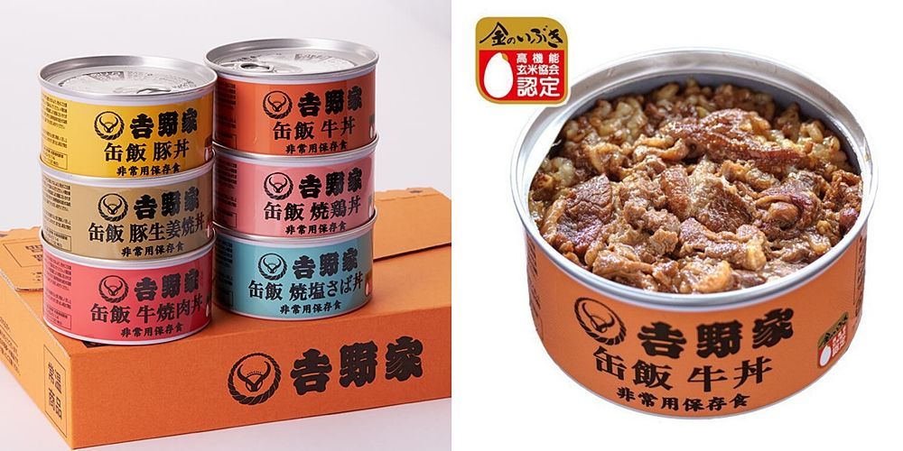 驚！日本吉野家居然推出6種口味「丼飯罐頭」～可以放3年的「缶飯」罐頭