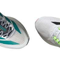 adidas Boston 13 vs boston 12 running shoes showcasing two different color schemes and designs
