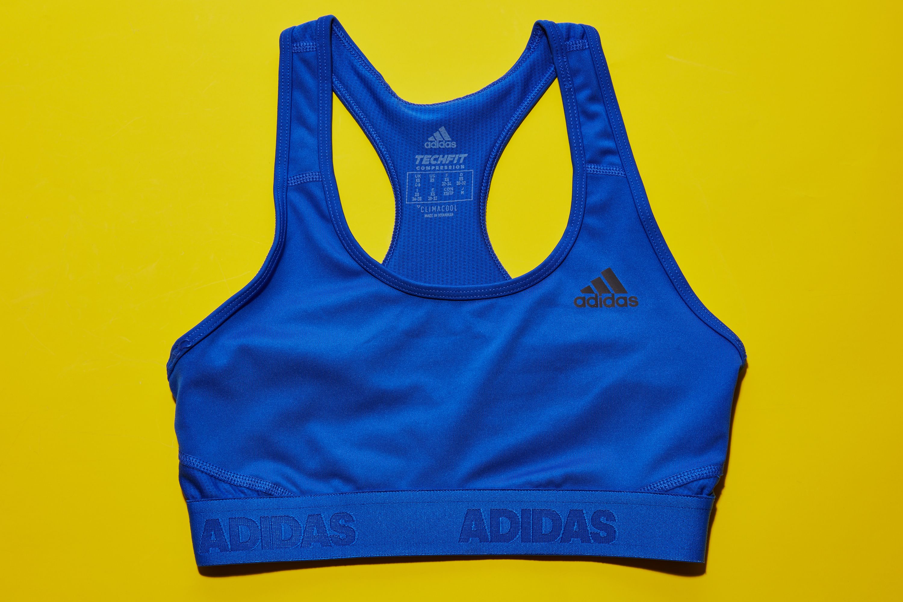 adidas Women's Don't Rest Alphaskin Padded Bra Size Small Sky Tint Fl2398  for sale online