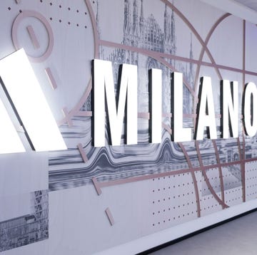 sign displaying milano with a modern design in a branded setting sign displaying milano with a modern design in a branded setting