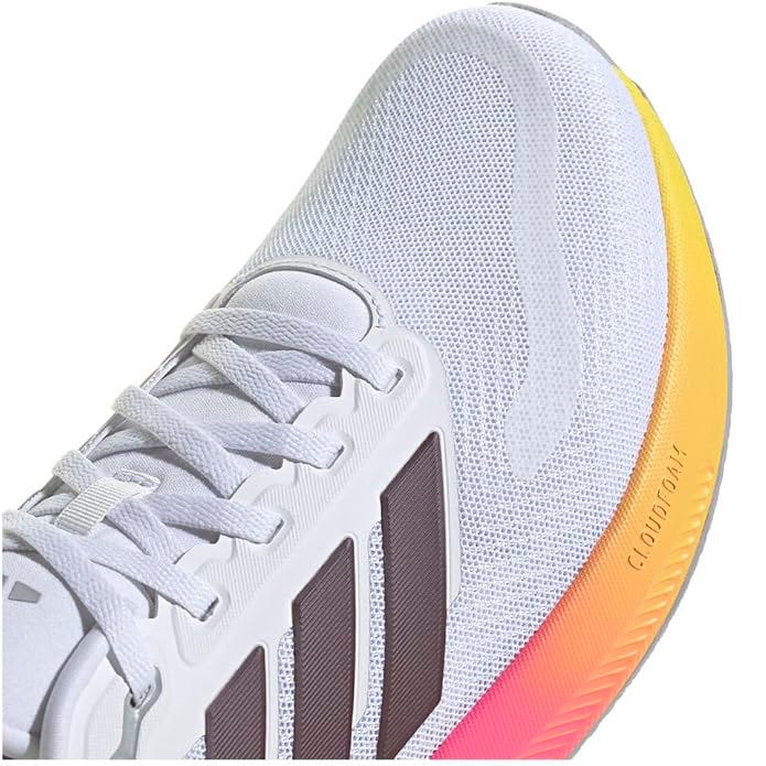 las zapatillas de running adidas runfalcon 5 en color gris, naranja y rosa para hombre