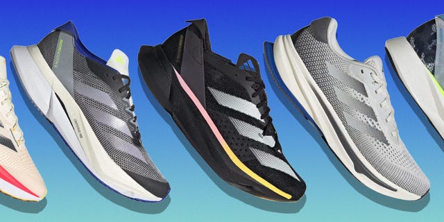 Adidas running shoes showcasing modern design