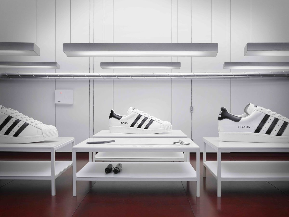 desbloquear Celsius techo Prada x Adidas - La edición limitada de zapatillas Superstar para hombre