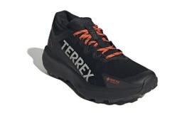 a lightweight and durable black hiking shoe designed for outdoor activities