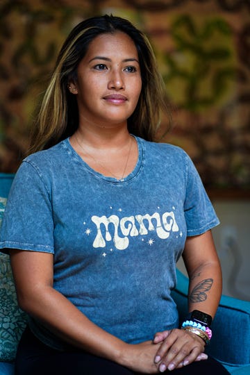 woman sitting for a portrait