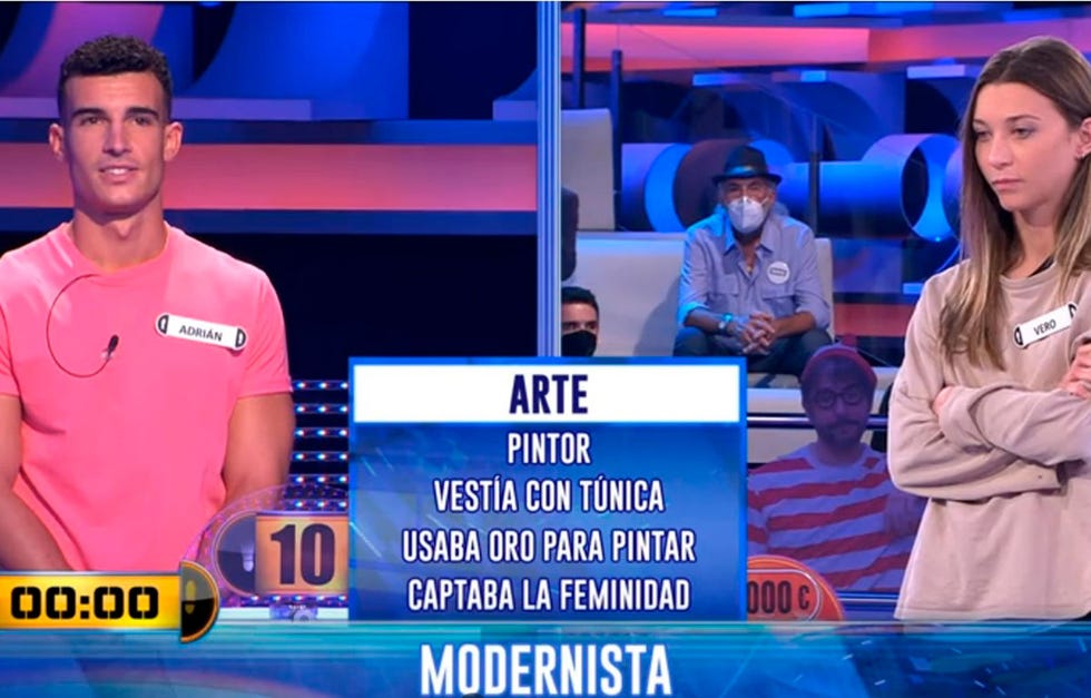 adrián, de 'secret story' en el concurso 'ahora caigo'