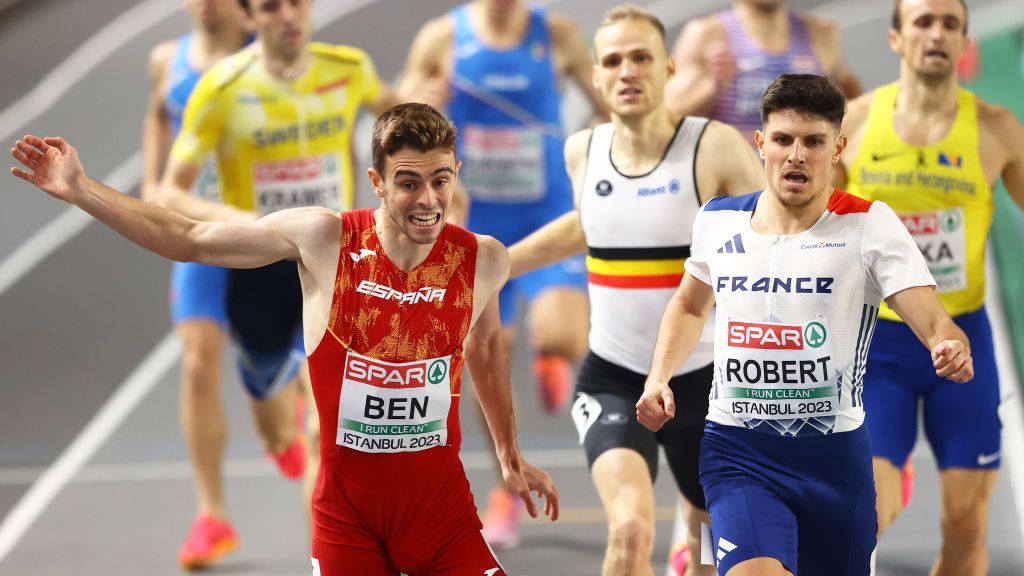 prolonga el reinado español en los 800m, Adrián Ben, zapatillas de running Joma constitución talla 30, de oro